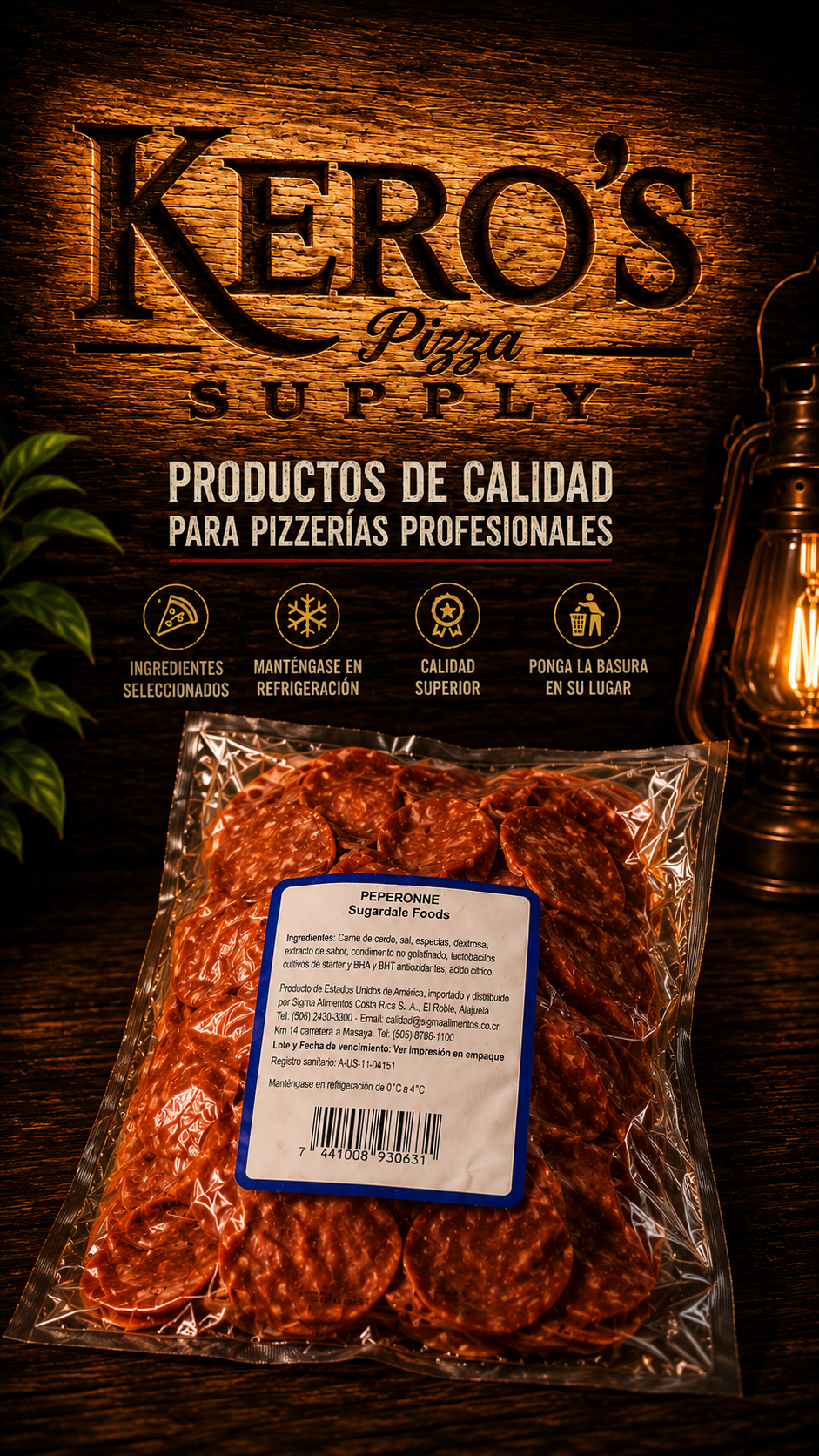 Peperoni Sugardale Foods (Importado Premium) - Imagen Vertical